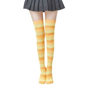 NWOT Gradient Orange Tall Striped Socks